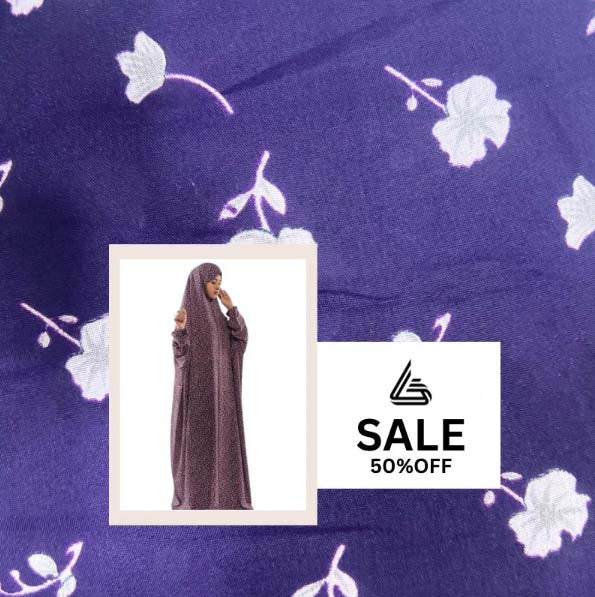 Arabic Style Printed Namaz Chadar- Design Code #LM-ANC0267