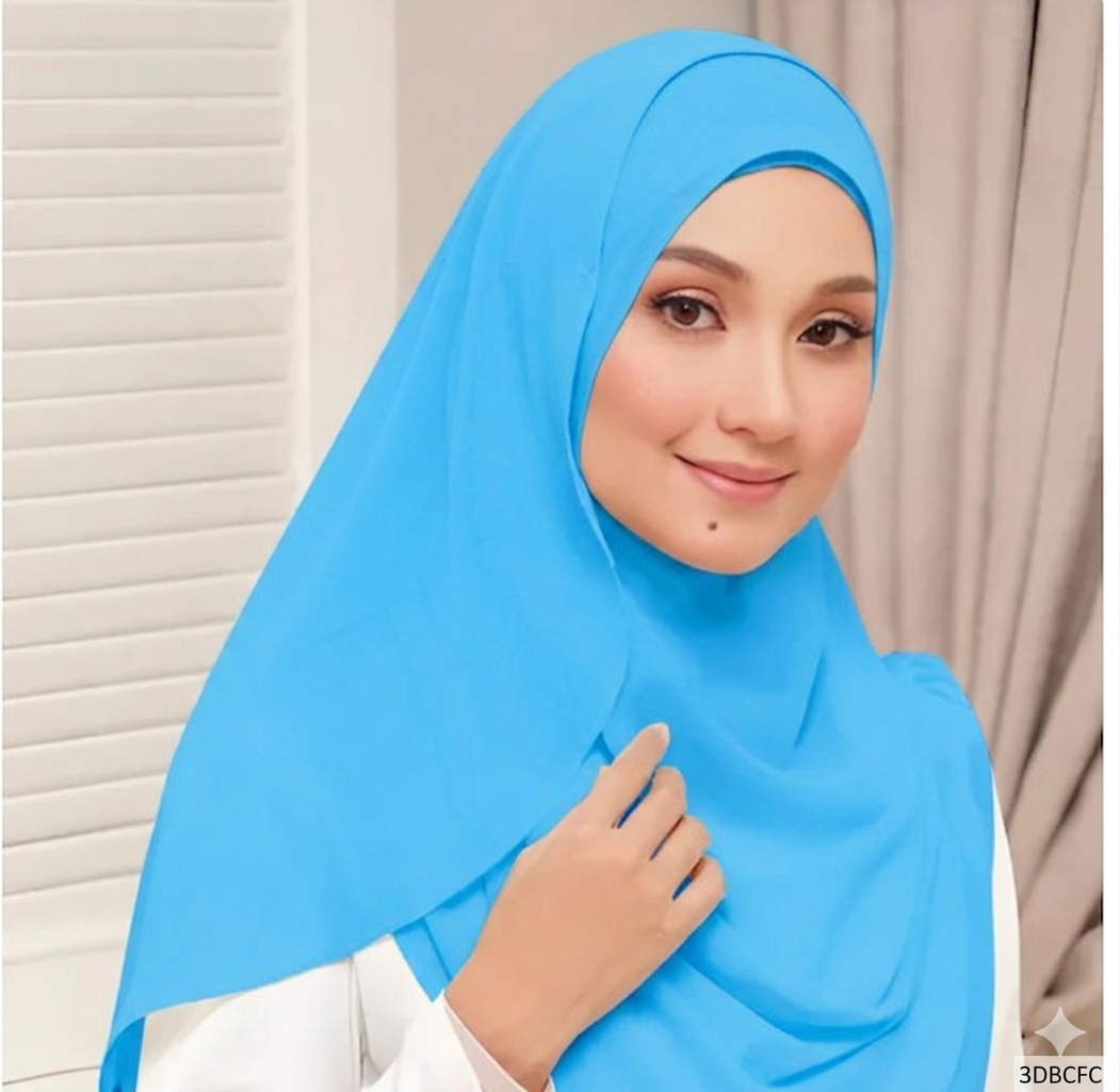 Instant Double Loop Hijab - Design Code: IH-00036