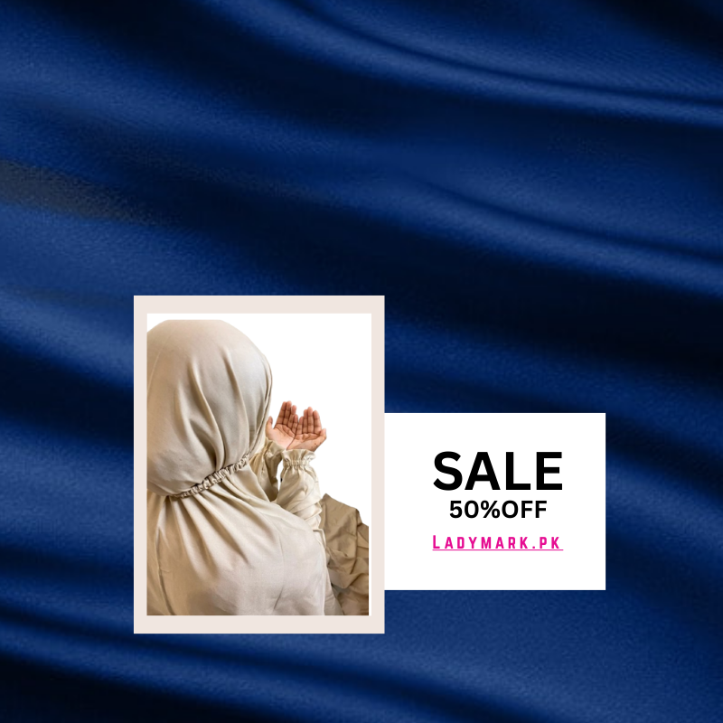 Plain Without Printed Namaz Chadar - Design Code #FL-NC0002