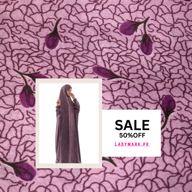 Arabic Style Printed Namaz Chadar- Design Code #LM-ANC0249