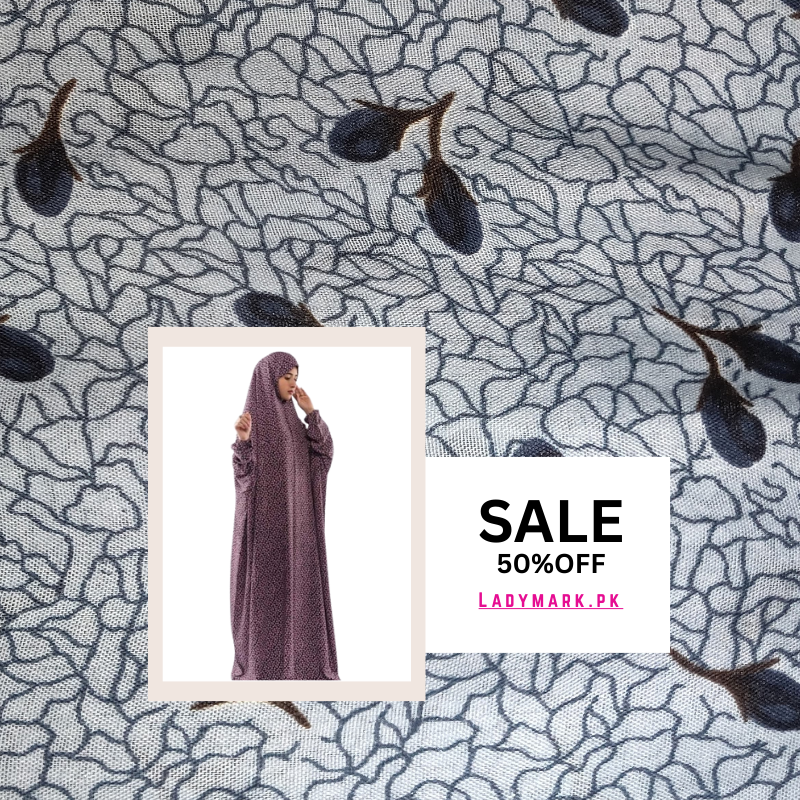 Arabic Style Printed Namaz Chadar- Design Code #LM-ANC0251