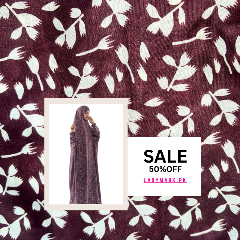 Arabic Style Printed Namaz Chadar- Design Code #LM-ANC0262