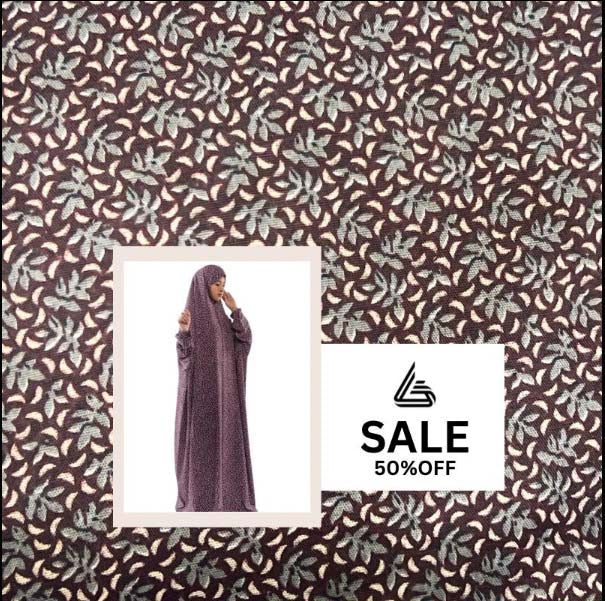 Arabic Style Printed Namaz Chadar- Design Code #LM-ANC0271