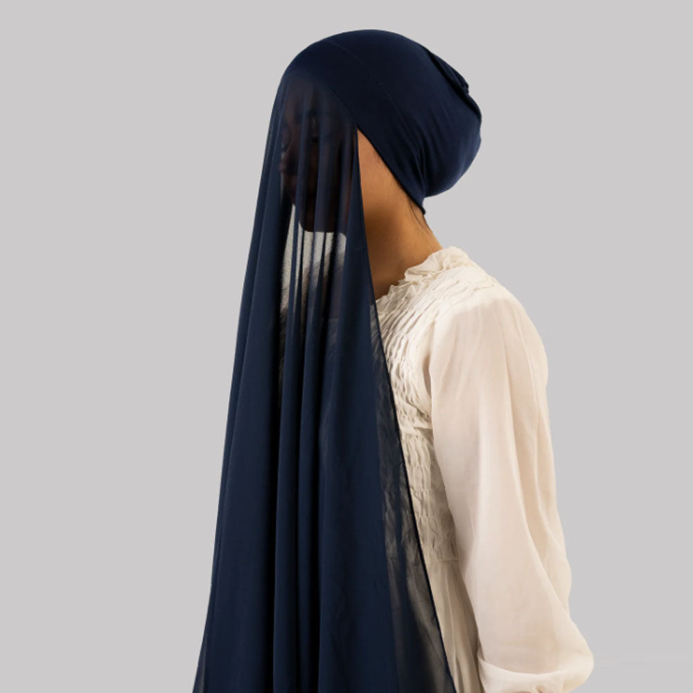 Instant Hijab With Attached Inner Cap - Design Code: ICAP-0013