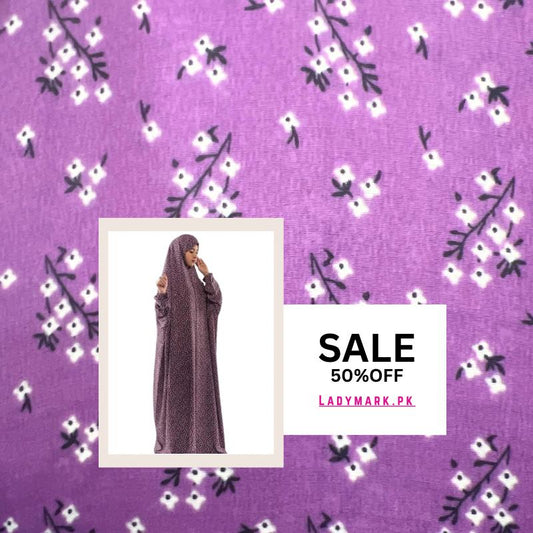 Arabic Style Printed Namaz Chadar- Design Code #LM-ANC0293