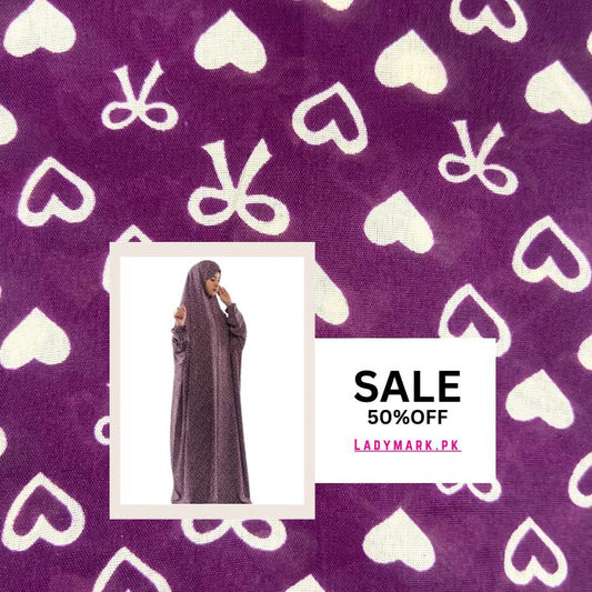 Arabic Style Printed Namaz Chadar- Design Code #LM-ANC0294