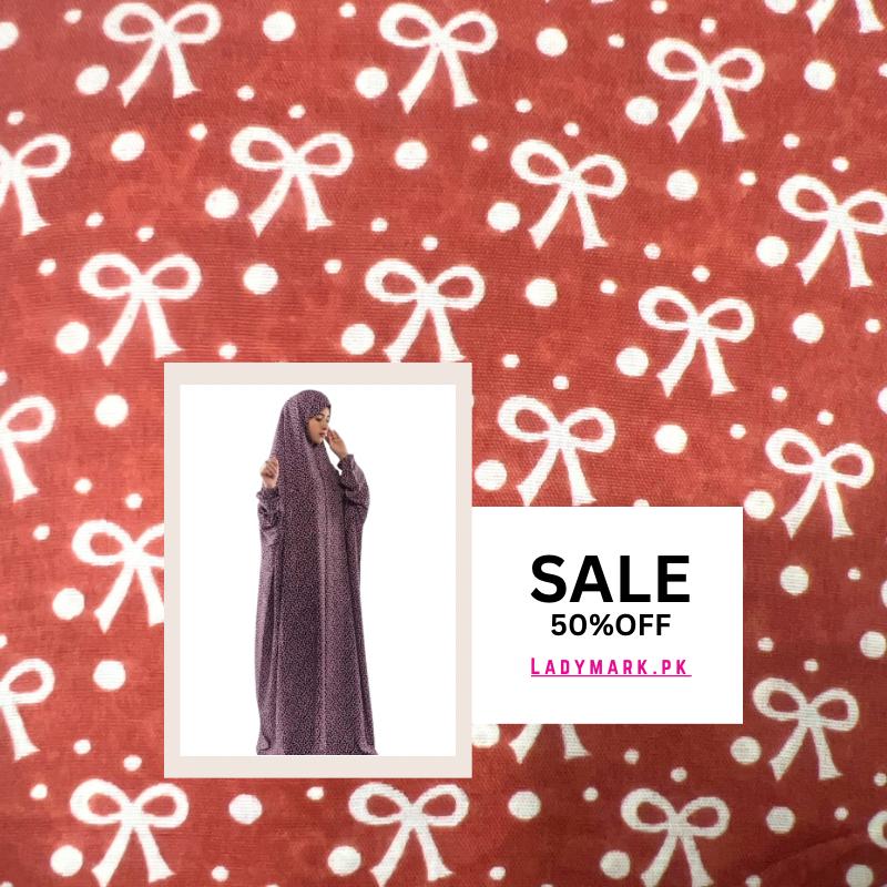 Arabic Style Printed Namaz Chadar- Design Code #LM-ANC0295