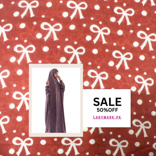 Arabic Style Printed Namaz Chadar- Design Code #LM-ANC0295