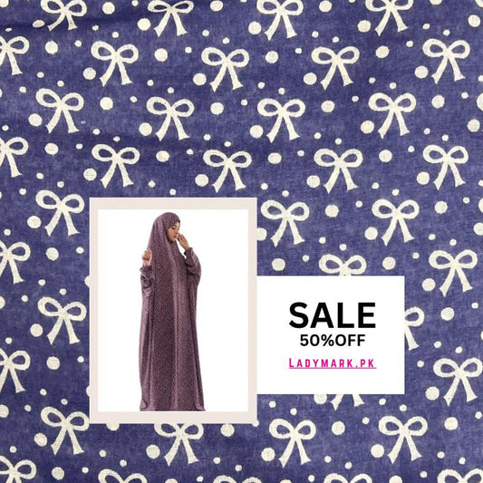 Arabic Style Printed Namaz Chadar- Design Code #LM-ANC0298