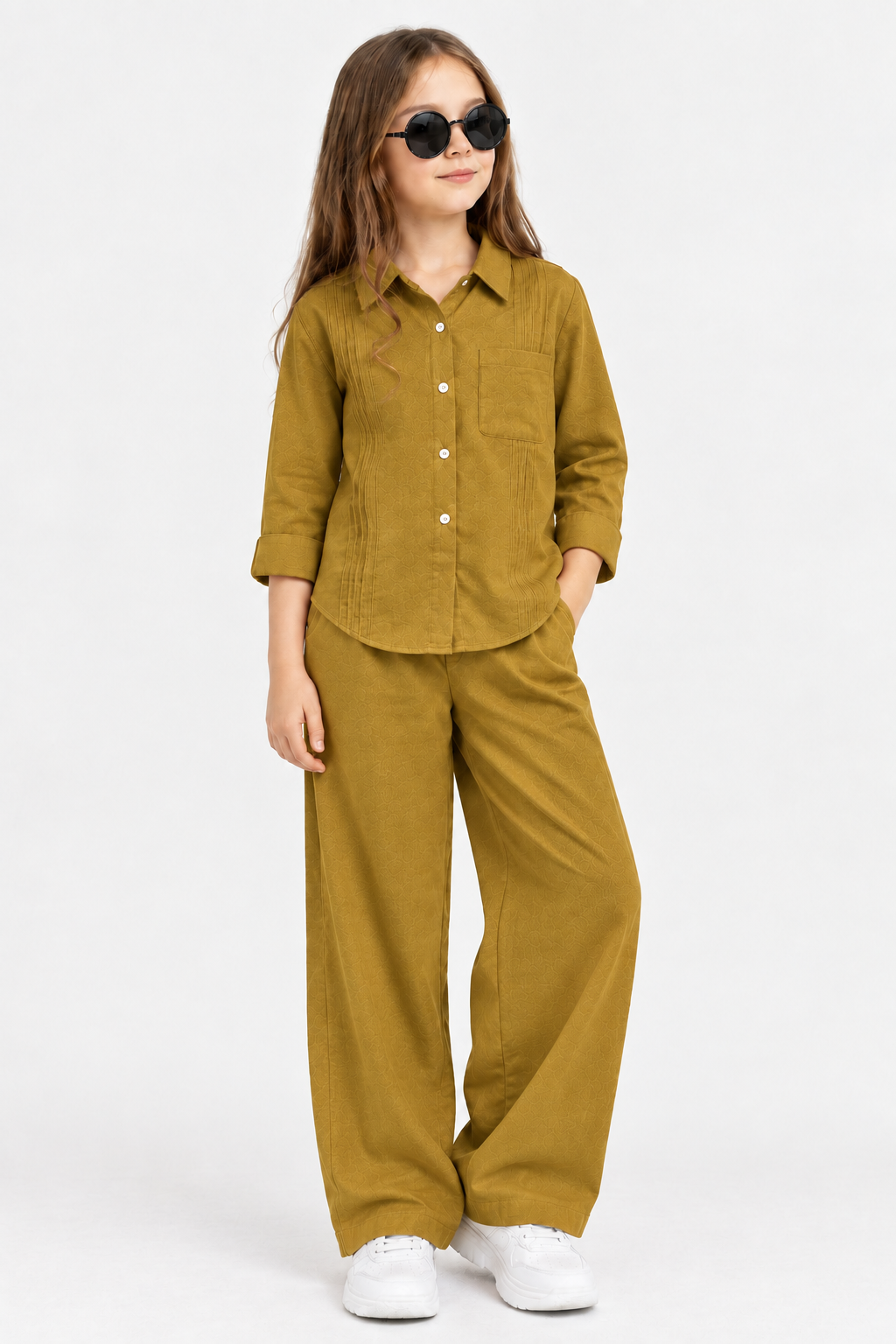 2-Piece Co-ord Set for Kids, Design Long Shirt + Trouse  (RN-005)