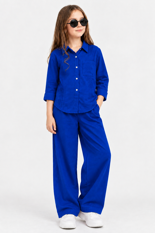 2-Piece Co-ord Set for Kids, Design Long Shirt + Trouse  (RN-004)