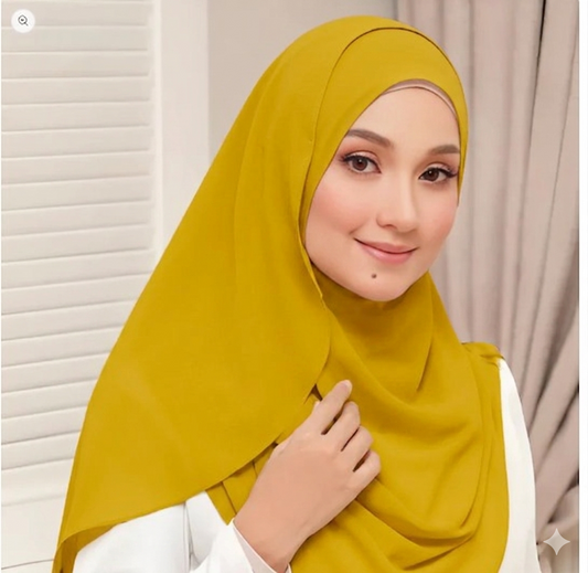 Instant Double Loop Hijab - Design Code: IH-00037