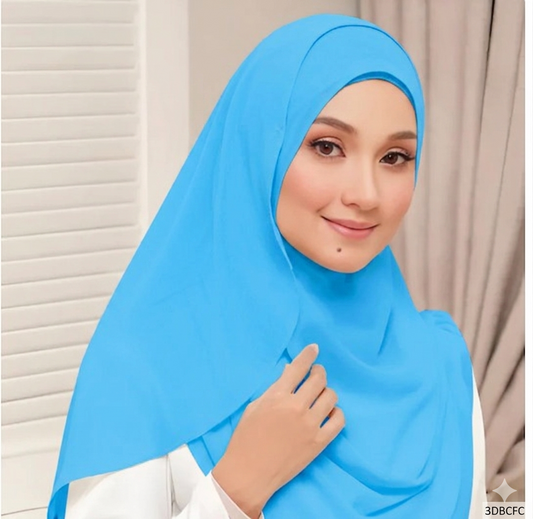 Instant Double Loop Hijab - Design Code: IH-00036