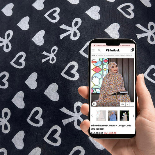 Arabic Style Printed Namaz Chadar- Design Code #LM-ANC0287