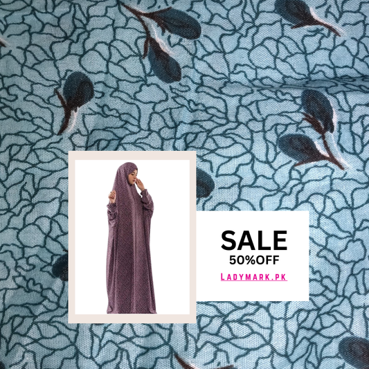 Arabic Style Printed Namaz Chadar- Design Code #LM-ANC0254