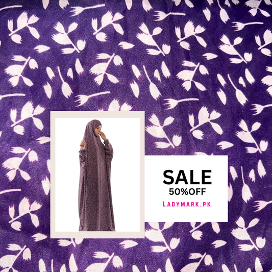 Arabic Style Printed Namaz Chadar- Design Code #LM-ANC0265