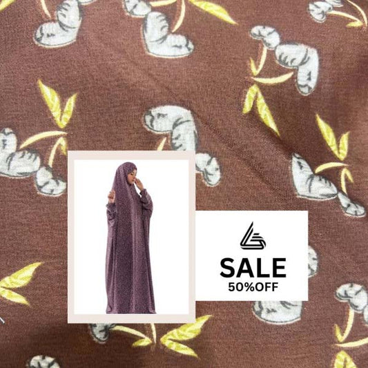 Arabic Style Printed Namaz Chadar- Design Code #LM-ANC0276