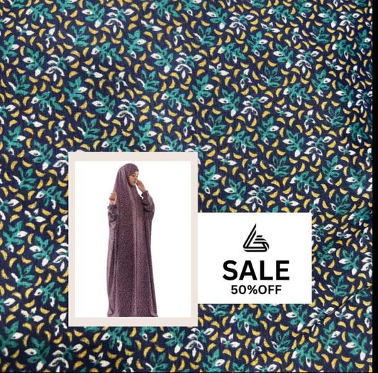 Arabic Style Printed Namaz Chadar- Design Code #LM-ANC0279