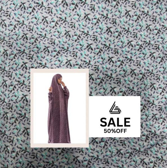 Arabic Style Printed Namaz Chadar- Design Code #LM-ANC0282