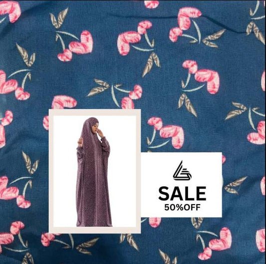 Arabic Style Printed Namaz Chadar- Design Code #LM-ANC0283