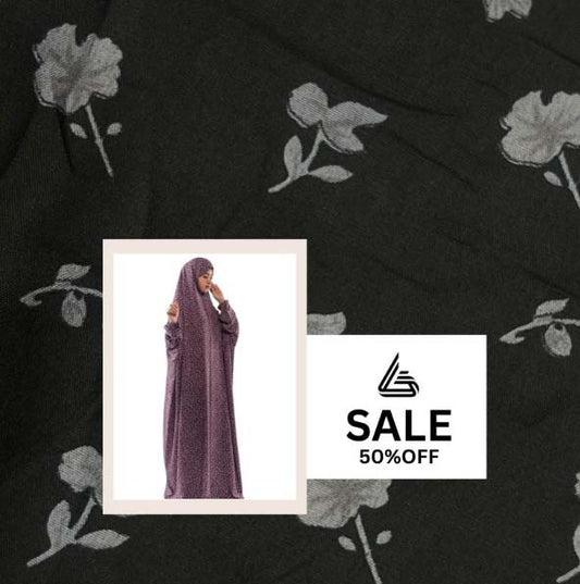 Arabic Style Printed Namaz Chadar- Design Code #LM-ANC0284