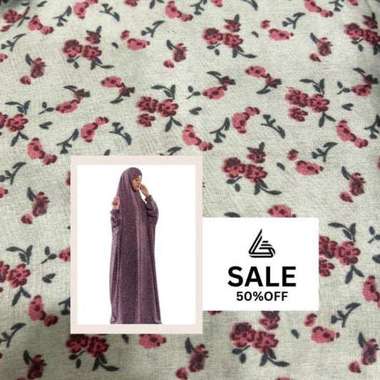 Arabic Style Printed Namaz Chadar- Design Code #LM-ANC0269