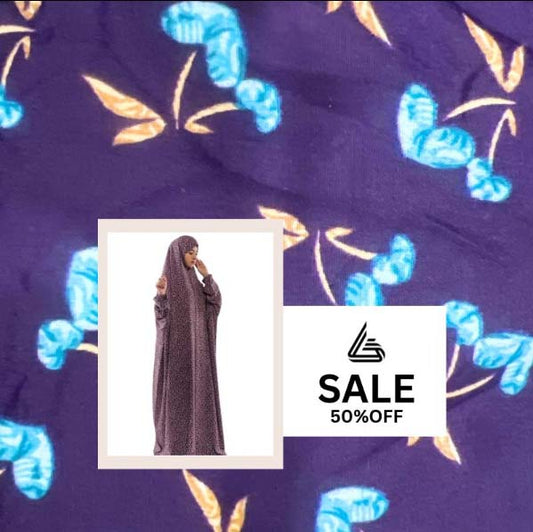 Arabic Style Printed Namaz Chadar- Design Code #LM-ANC0270