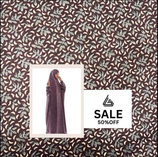 Arabic Style Printed Namaz Chadar- Design Code #LM-ANC0271