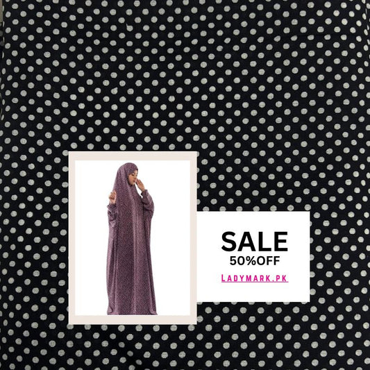 Arabic Style Printed Namaz Chadar- Design Code #LM-ANC0297