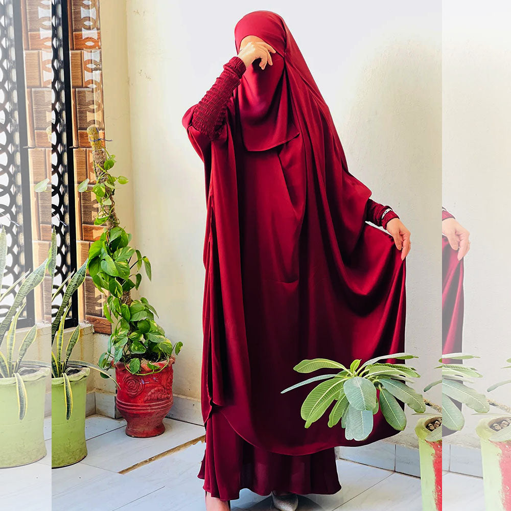 Modest & Elegant 3-Piece Jilbab Set | Design Code - #FL - JB0005